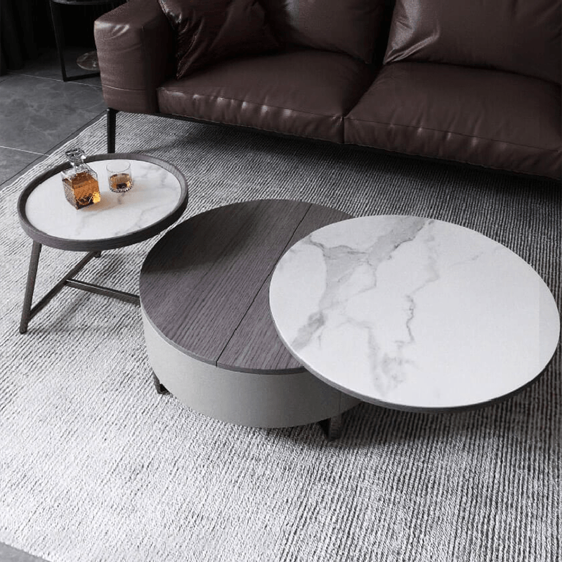 Round Sieghild Nesting Coffee Table Set | Weilai Concept