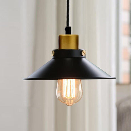 LEDSone industrial Vintage Retro Black Metal Cone Pendant Lighting~2819-0