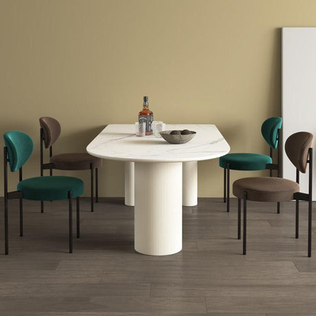 La Plainville Dining Table, White | Weilai Concept