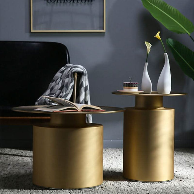 Tevis Coffee Table, Gold | Weilai Concept