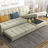 ML203 Three Seater Sofa Bed, Linen | Weilai Concept