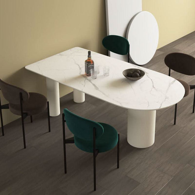 La Plainville Dining Table, White | Weilai Concept