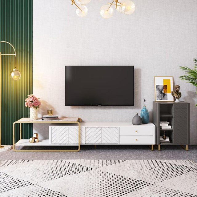 Adelaide TV Stand, White | Weilai Concept