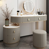 Tara Dressing Table With Mirror, Grey | Weilai Concept