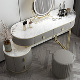 Tara Dressing Table With Mirror, Grey | Weilai Concept