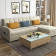 ML203 Three Seater Sofa Bed, Linen | Weilai Concept