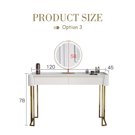 Joshua Dressing Table, White