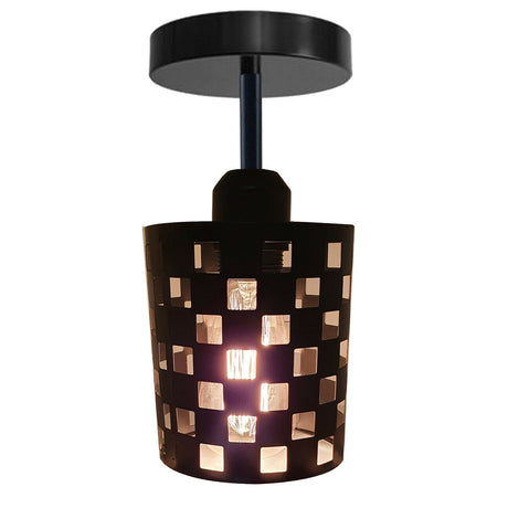 New Modern Industrial Metal Ceiling Pendant Lamp with Cage ~1403-9