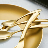 4 Piece Cutlery Set, Gold | Weilai Concept