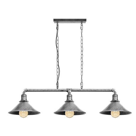 3 Way Cone Shades Ceiling Pendant Light Metal Pipe Light ~1861-9