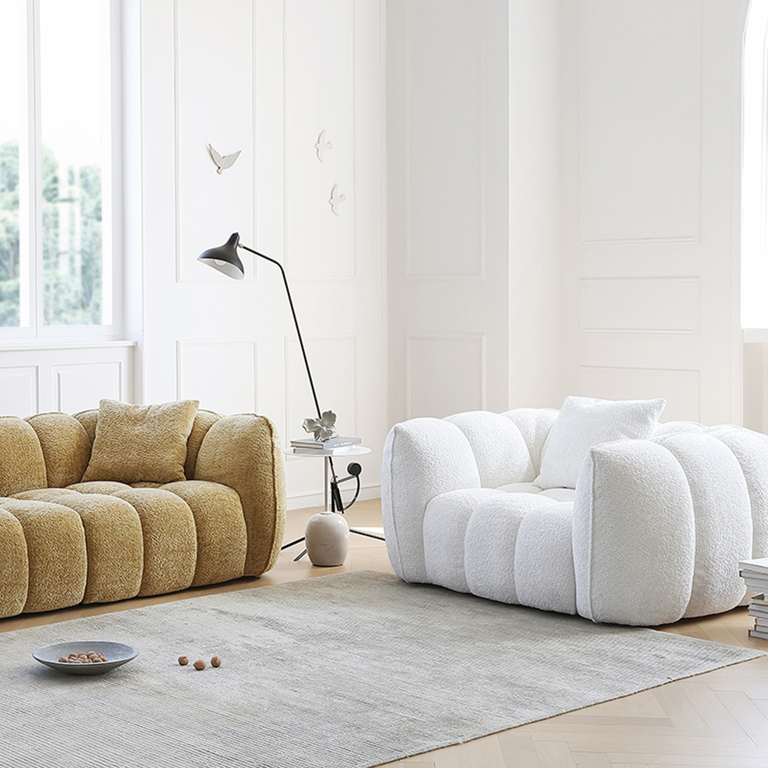 Oxley Pumpkin Single Sofa, Armchair, White