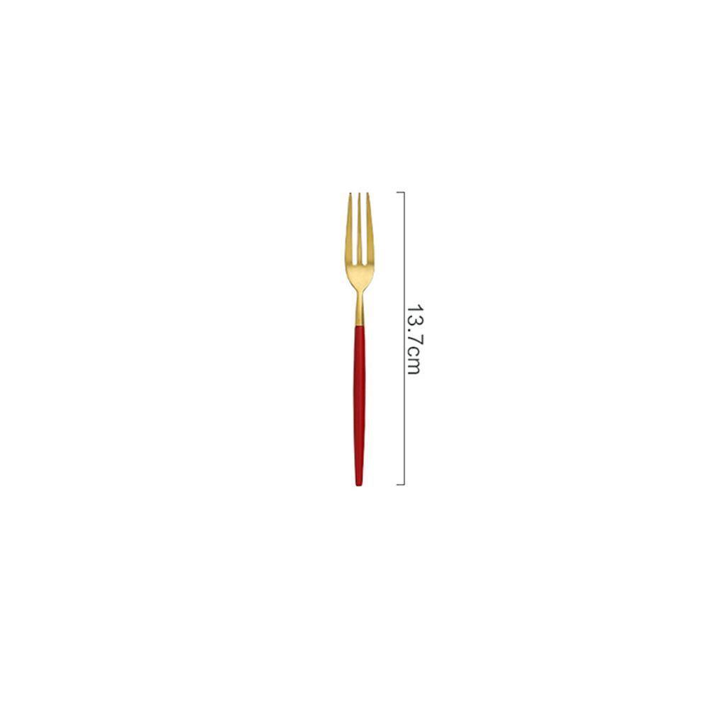 6 Piece Cutlery Set, Red | Weilai Concept