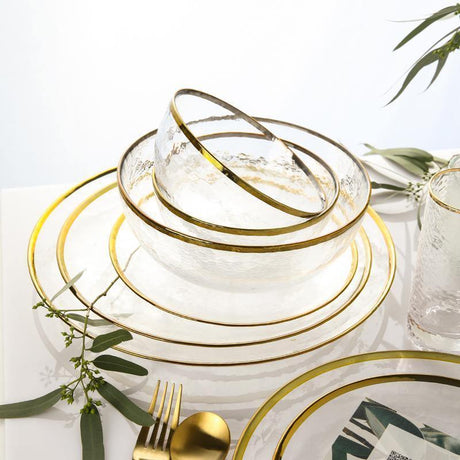 7 Piece Glass Dinner Set, Glassware | Weilai Concept