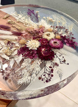 Wedding Bouquet Preservation - Resin Side Table-4