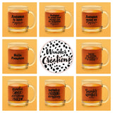 Assorted Designs Autumn DIY Create Own Glass Cup Sticker Labels-2