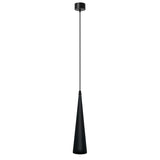 Long Cone Pendant Light Black Tube Conical Ceiling Hanging Light ~4594-1