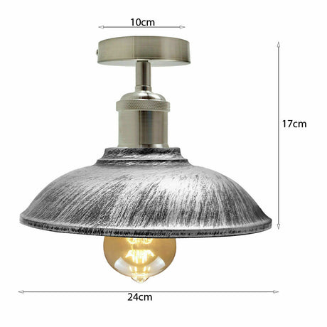 Vintage Industrial Metal Light Shades Ceiling Pendant Light For Bed Room, Guestroom, Living Room, Kitchen~1299-1