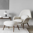 Fredericia Swoon Armchair And Footstool, Velvet | Weilai Concept