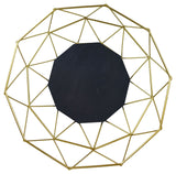 Golden Geometric Style Wire Bowl