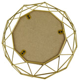 Golden Geometric Style Wire Bowl