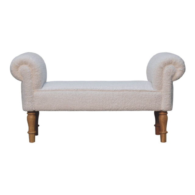 in3527 cream boucle double bed