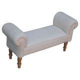 in3527 cream boucle double bed