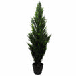 120cm Artificial Cedar Cypress Topiary UV Resistant-0