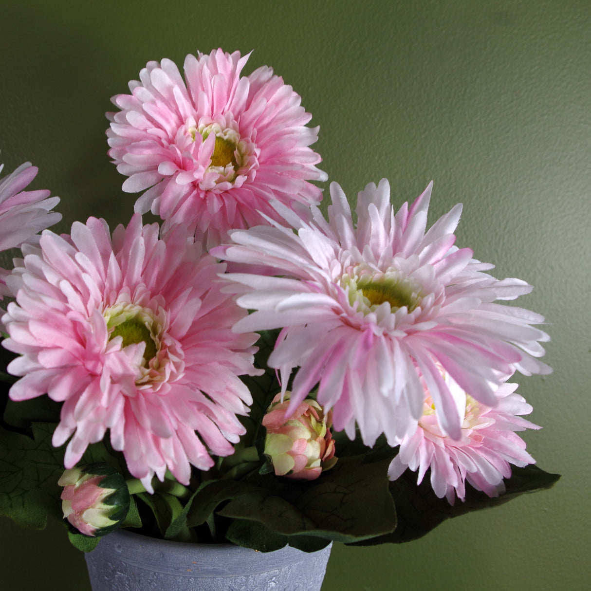 Pink Potted Daisy Flowering Plant Artificial-1