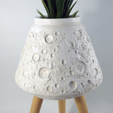 Moon White Planter with Stand-3