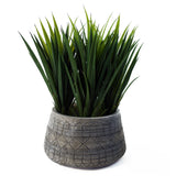 22cm x 37cm Large Grey Gliese Embossed Planter-7