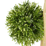 120cm Pair of UV Resistant Balls Topiary - 480 Leaves - Natural Trunk-2