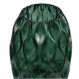 30cm Green Waves Glass Vase-2