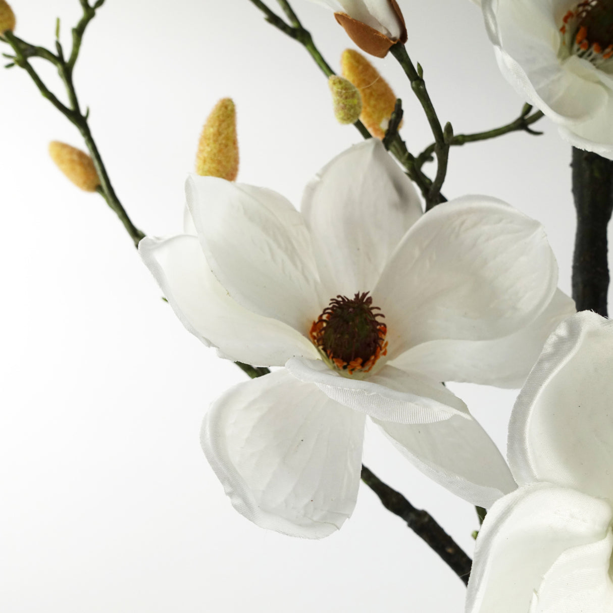 140cm Magnolia Artificial Tree White Potted-2