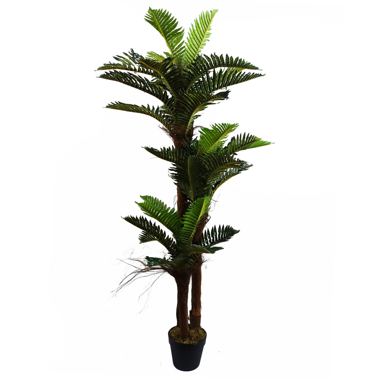 150cm Artificial Large Palm Tree with Natural Trunk-0