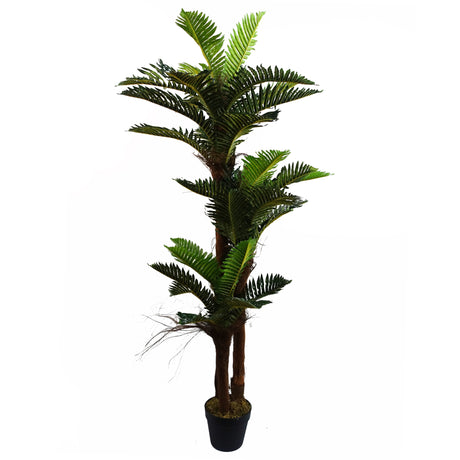 150cm Artificial Large Palm Tree with Natural Trunk-0