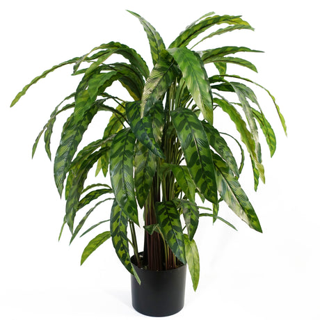 90cm Variegated Artificial Calathea Plant-0