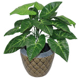 45cm Artificial Taro Plant - 45cm Dark Taro-0