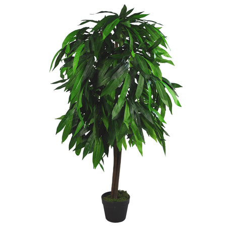 120cm (4ft) Tall Large Artificial Mango Tree Plant-0