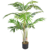 120cm (4ft) Premium Artificial Areca Palm with pot with Copper Metal Planter-2