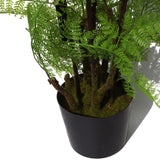 150cm Artificial Natural Moss Base Fern Foliage Plant with Copper Metal Plater-2