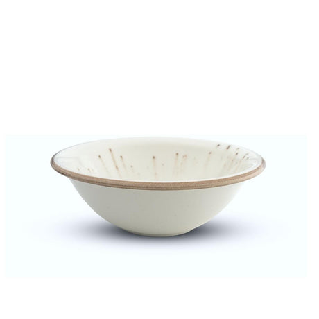 Porcelain Soup-Cereal Bowl Pebble Marble White 18cm-0