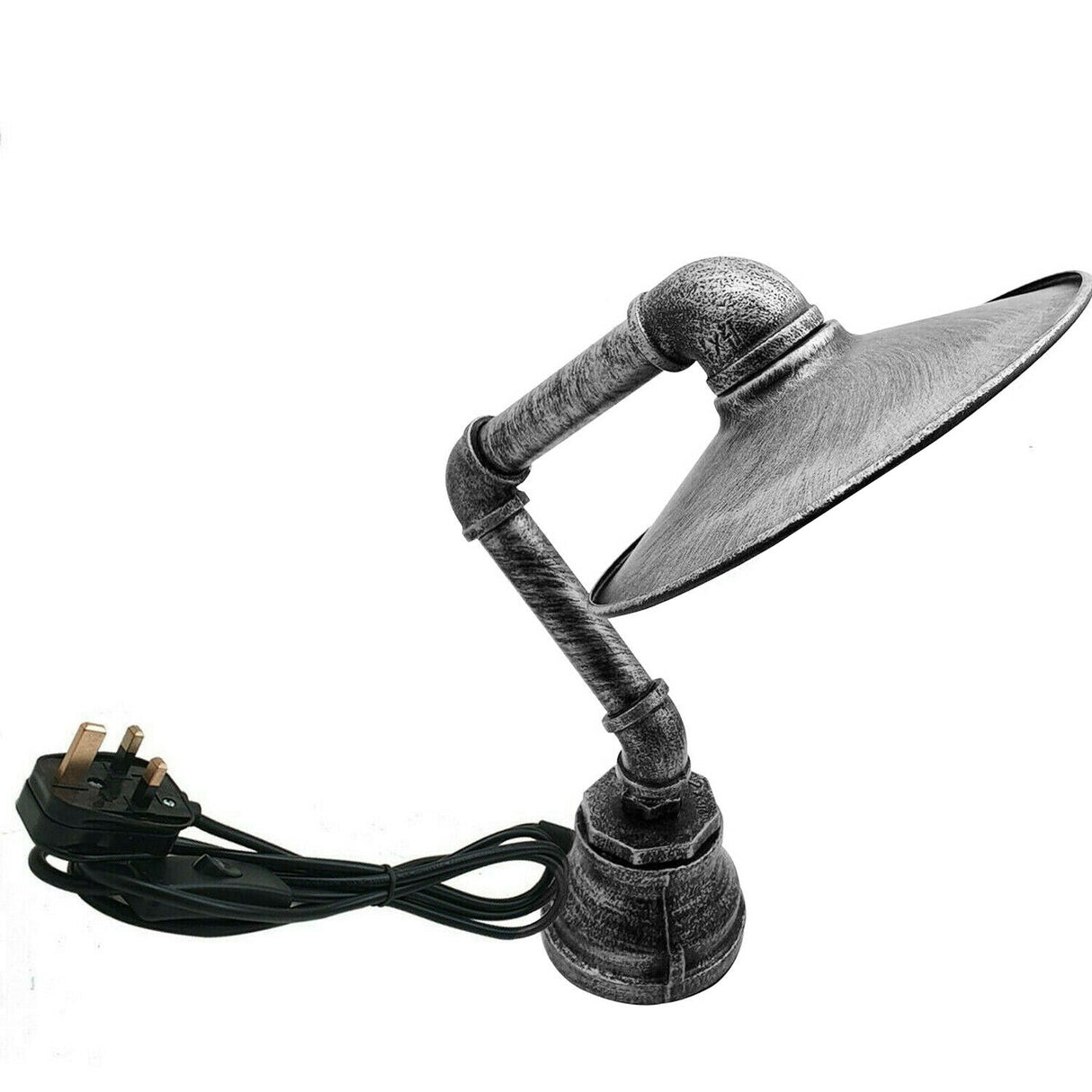 Industrial pipe Table Lamp Light Fixture~2261-7