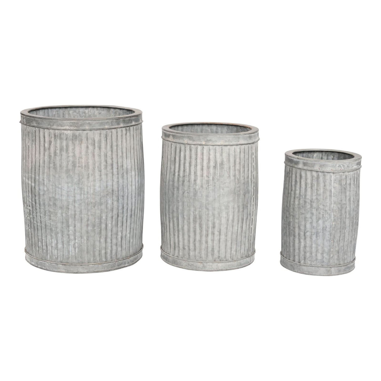 Set Of 3 Garden Dolly Tubs