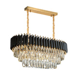 Modern Crystal Black Gold Chandeliers For Ceiling & Wall ~4118-4