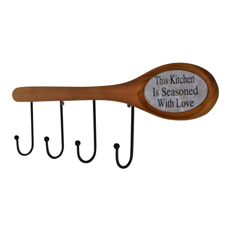 26cm Wooden Spoon With Hooks