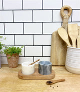 Marble Salt and Pepper Bowls