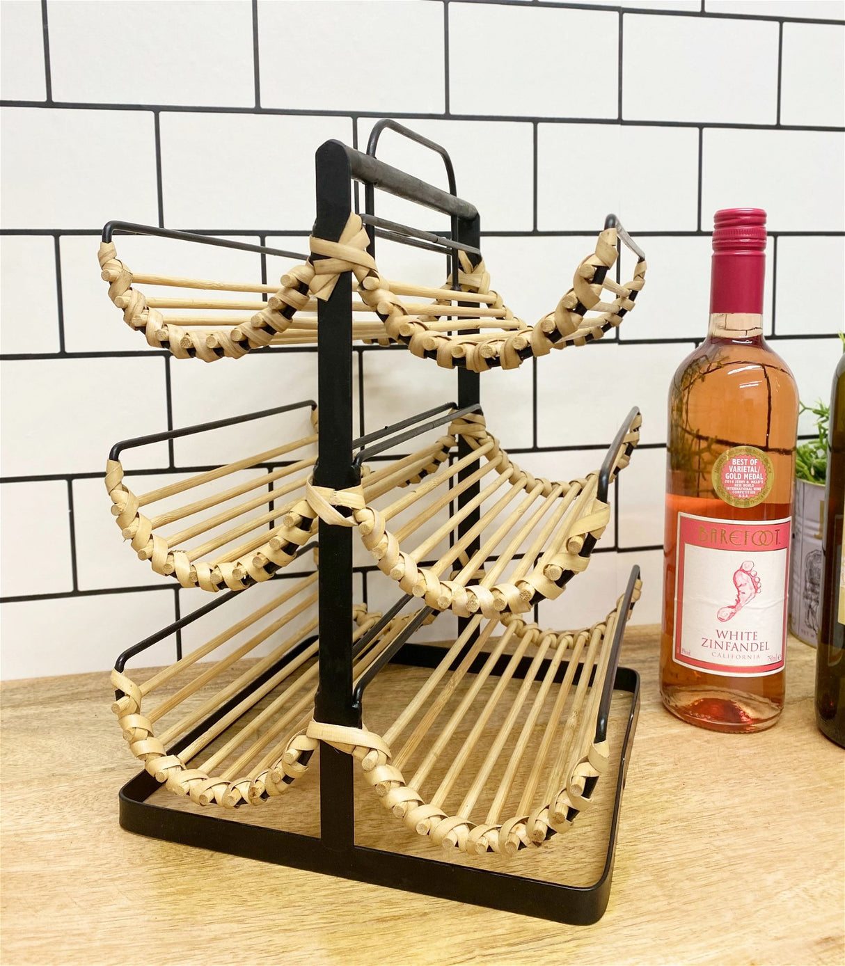 Rattan Wine Holder