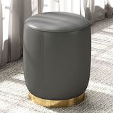 N89 Round Stool, Leather/ Velvet | Weilai Concept