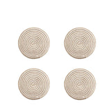 Round Braided Woven Placemats, Set of 4 Pieces | Weilai Concept