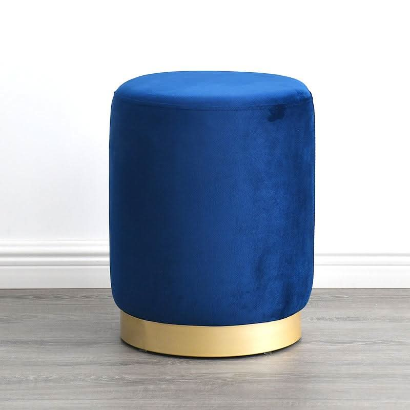 N89 Round Stool, Leather/ Velvet | Weilai Concept